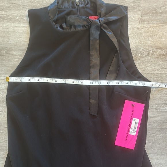 Vintage Betsey Johnson Midi Dress Little Black Dress - Picture 9 of 9